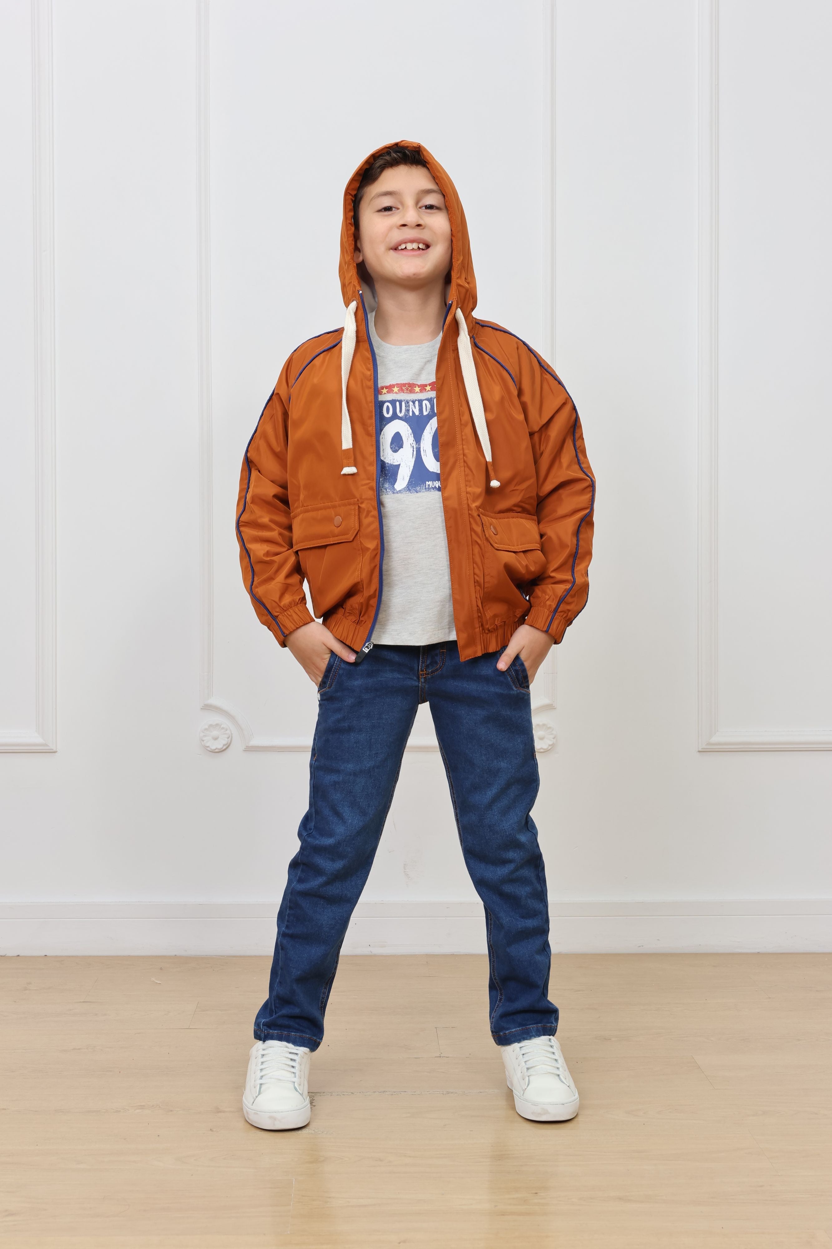 Casaca impermeable Roque con forro micropolar