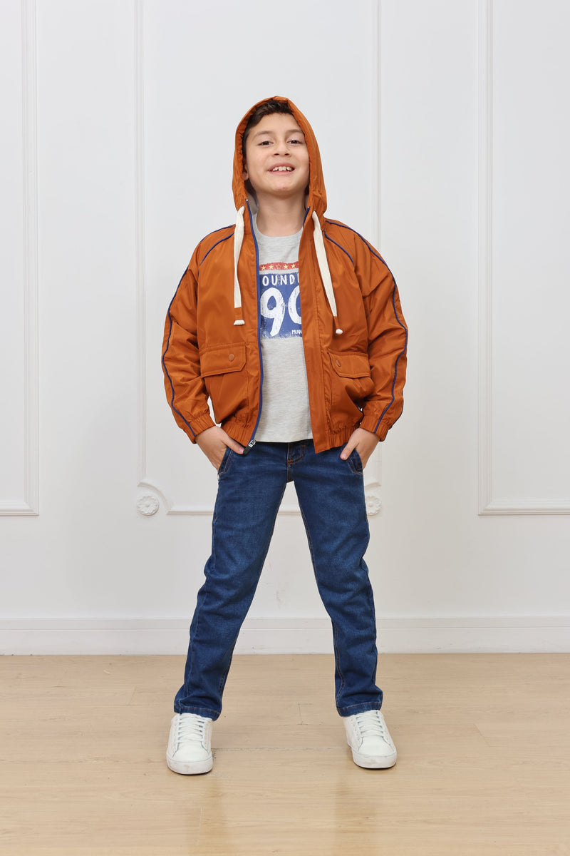 Casaca impermeable Roque con forro micropolar