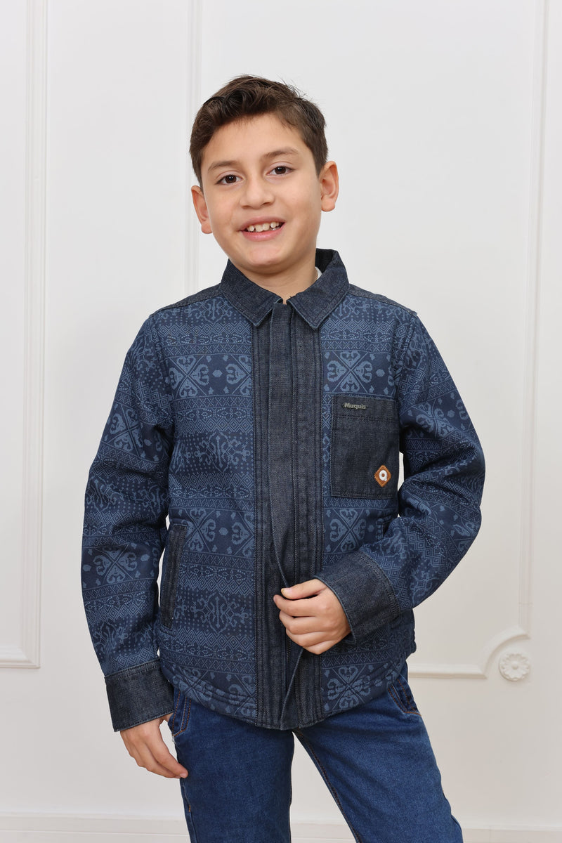 Casaca denim estampado Vicentico