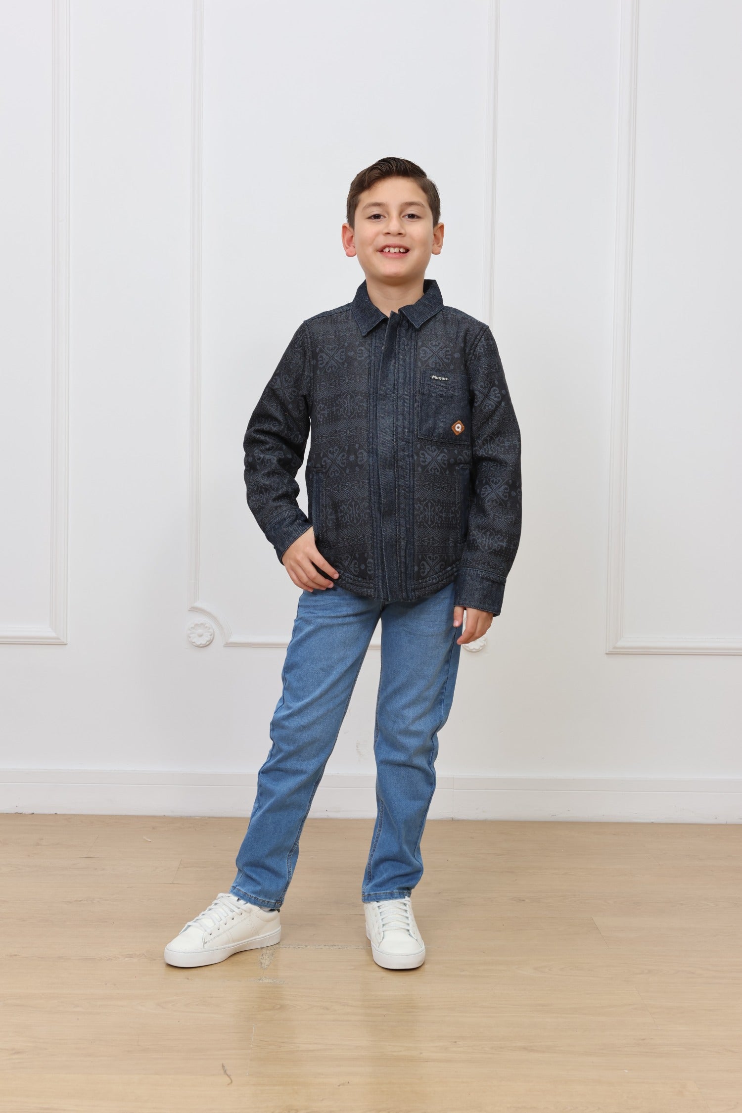 Casaca denim estampado Vicentico