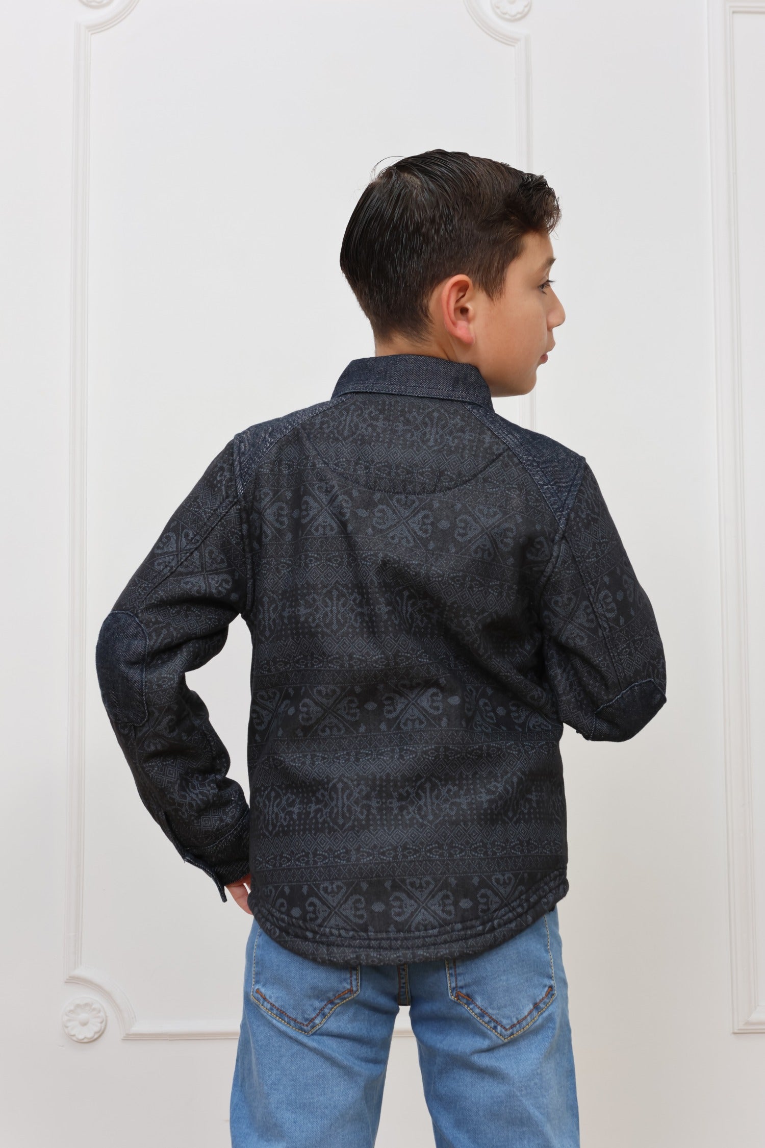 Casaca denim estampado Vicentico