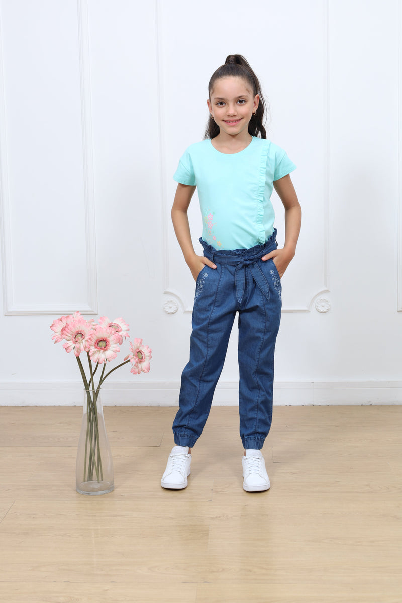 Pantalon denim jogger Melina