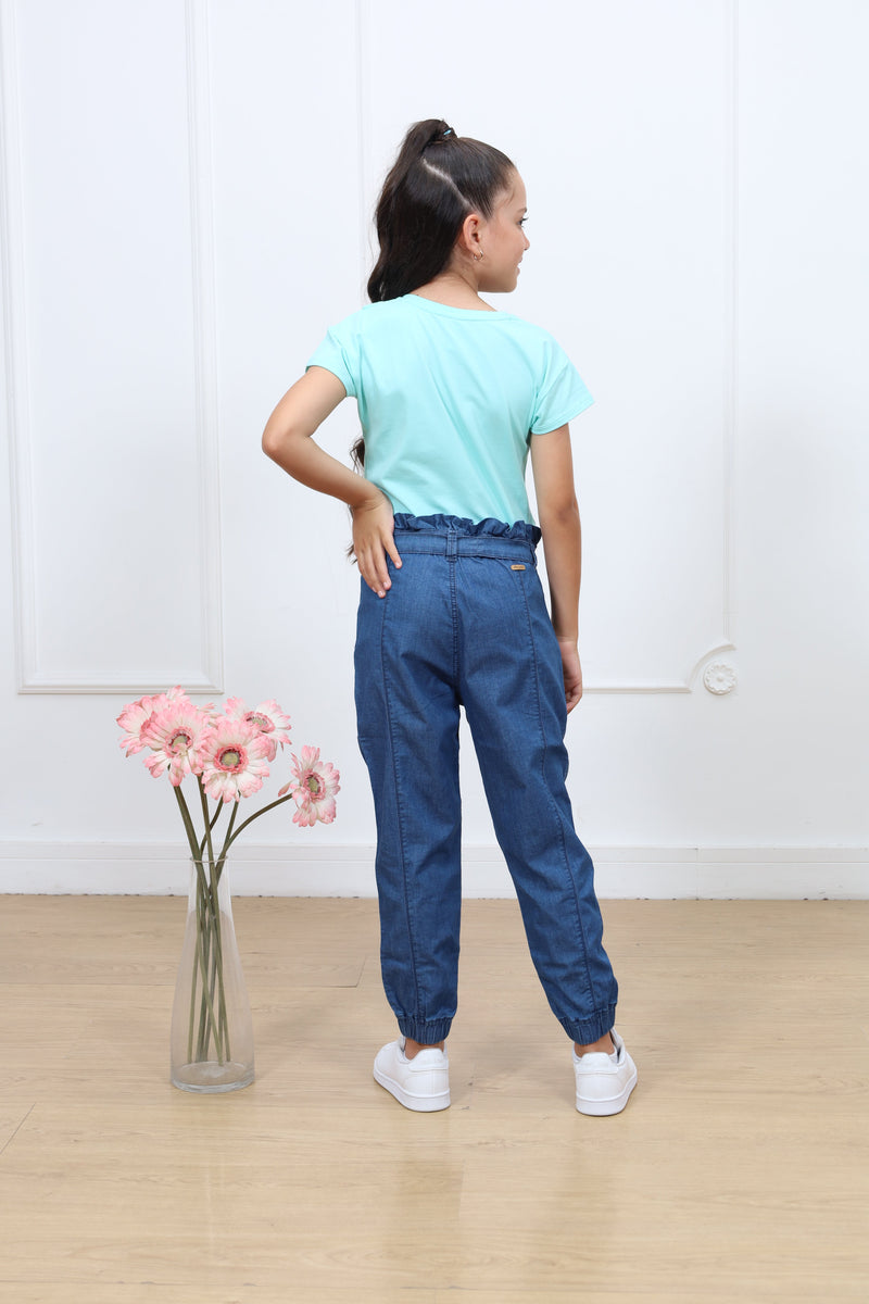 Pantalon denim jogger Melina