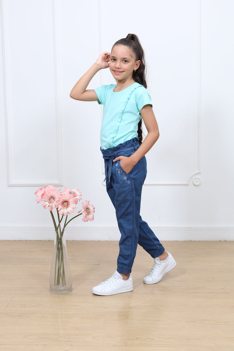 Pantalon denim jogger Melina