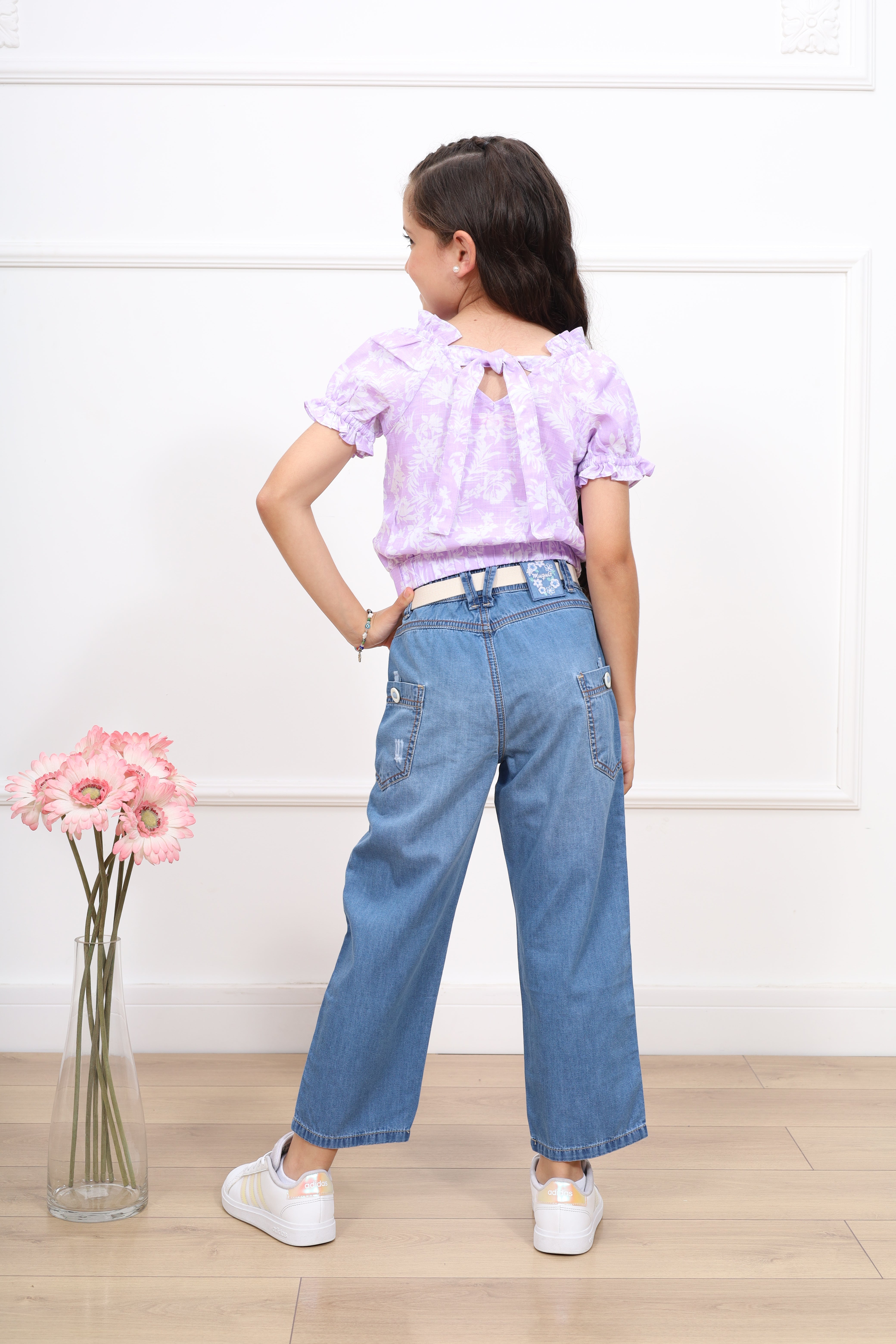 Pantalon denim recto Doris