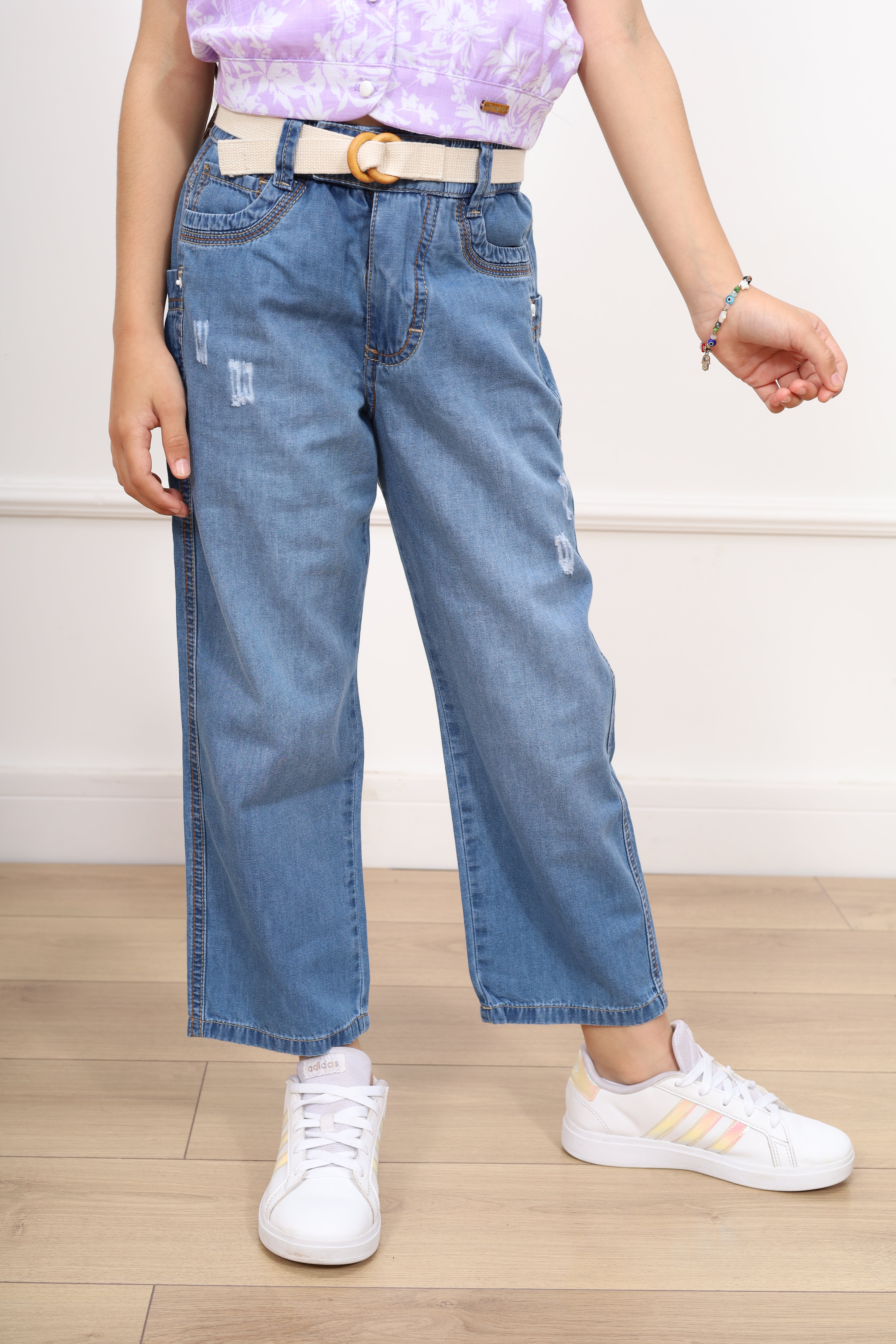 Pantalon denim recto Doris