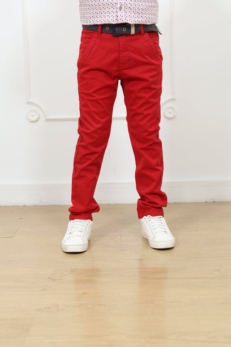 Pantalon drill Manuel Slim rigido