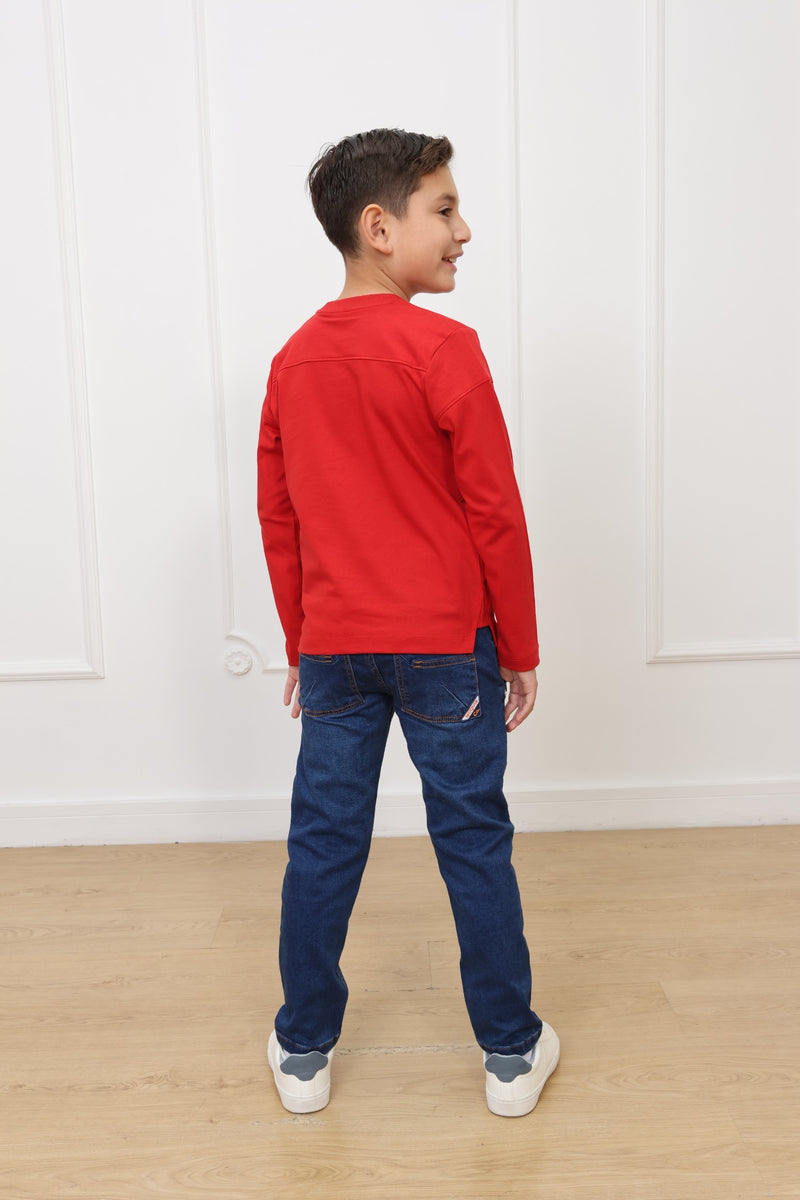 Polo Cedmi manga larga