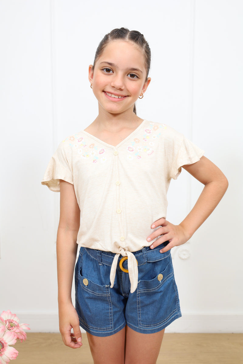 Polo Karina manga corta