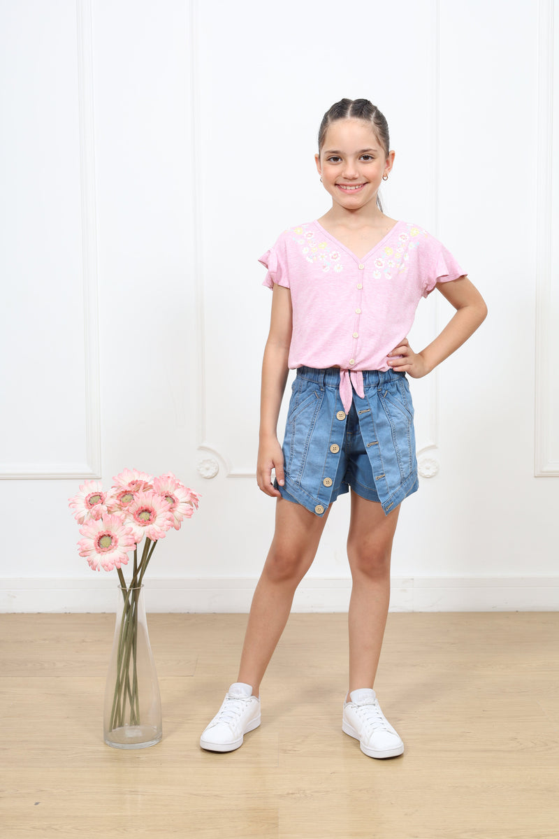 Polo Karina manga corta