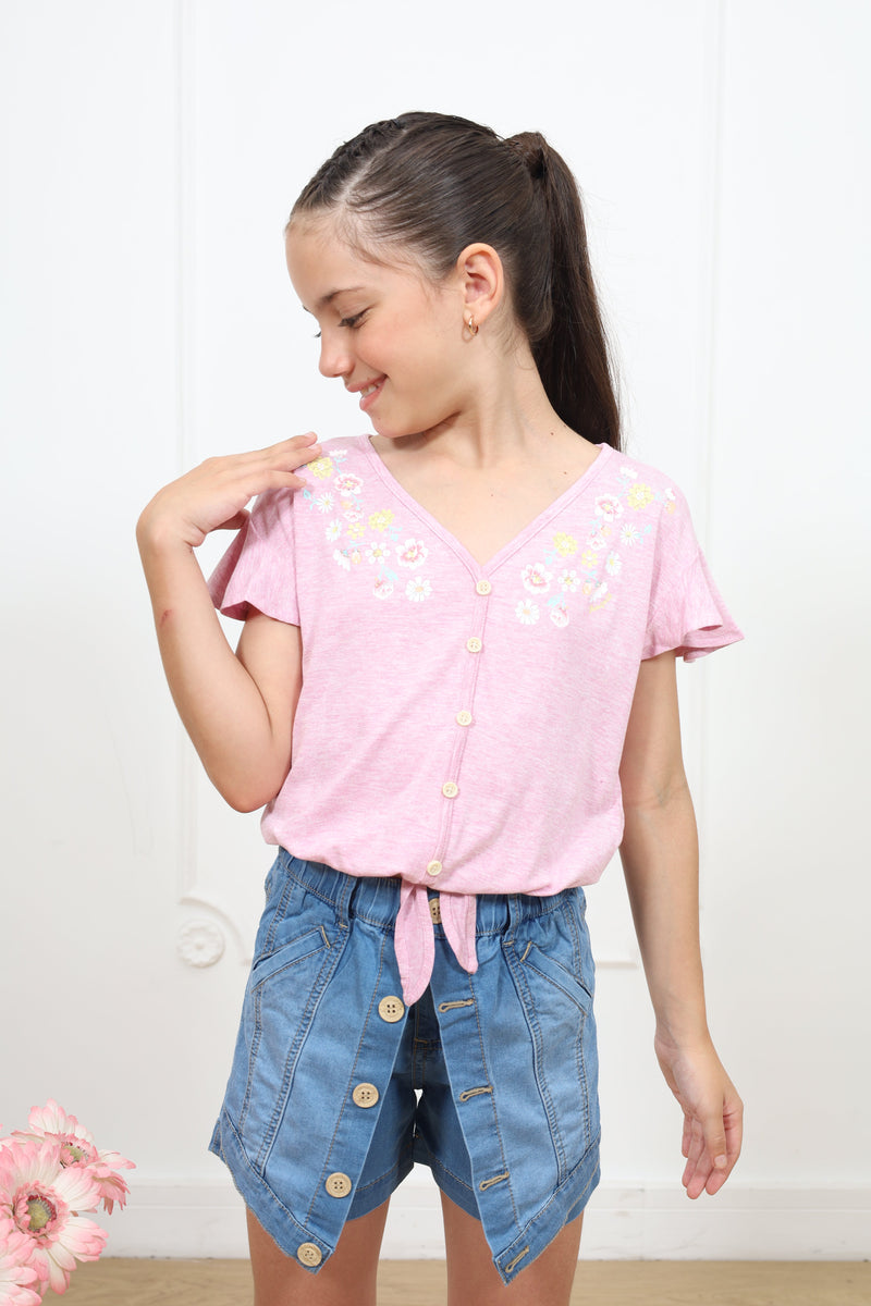 Polo Karina manga corta