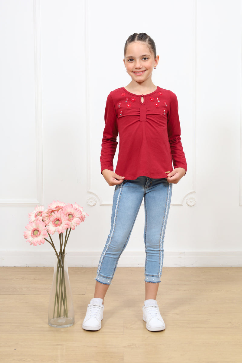 Polo Lanya manga larga