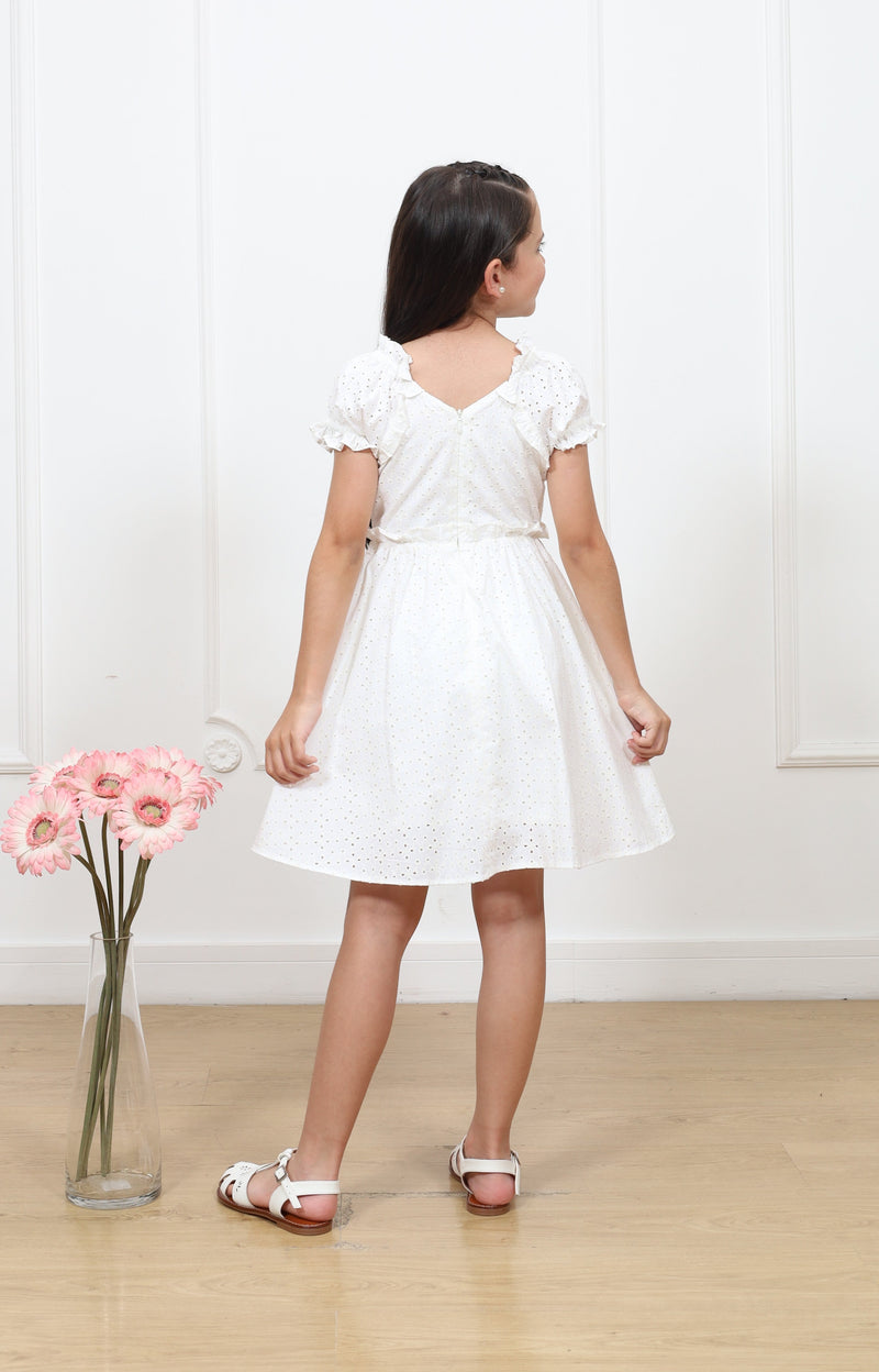 Vestido popelina Brisa manga corta