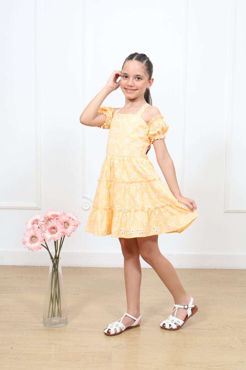 Vestido popelina Marilu manga corta