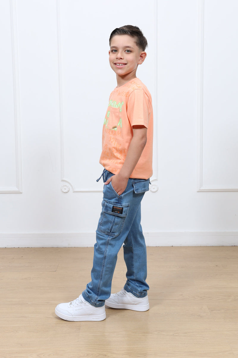 Pantalon jogger denim cargo Wilson