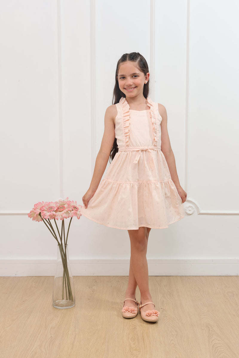 Vestido lino Sabrina manga cero