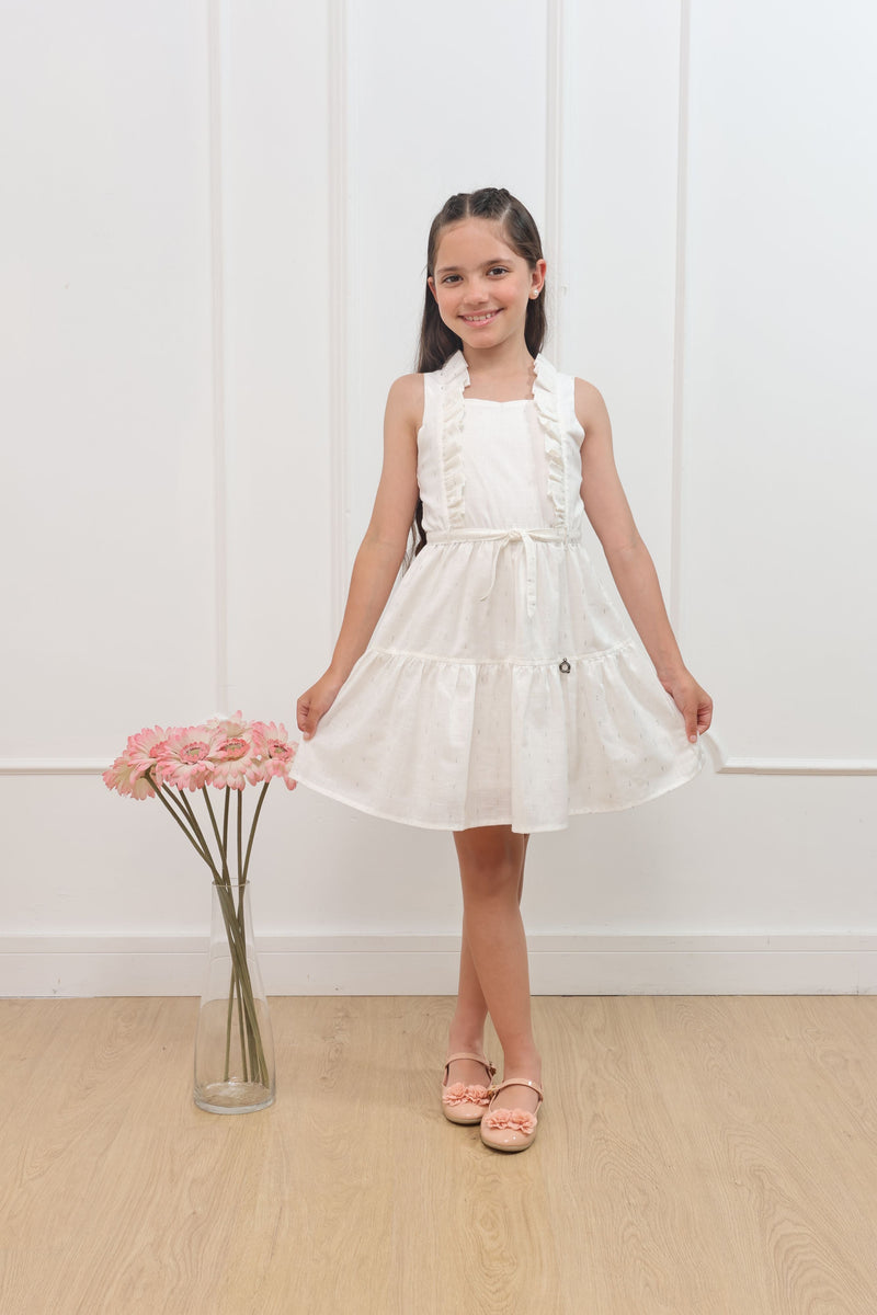 Vestido lino Sabrina manga cero