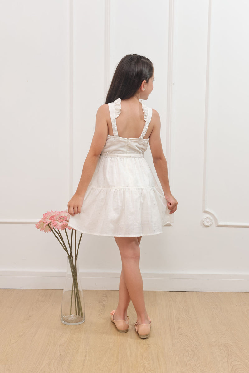 Vestido lino Sabrina manga cero