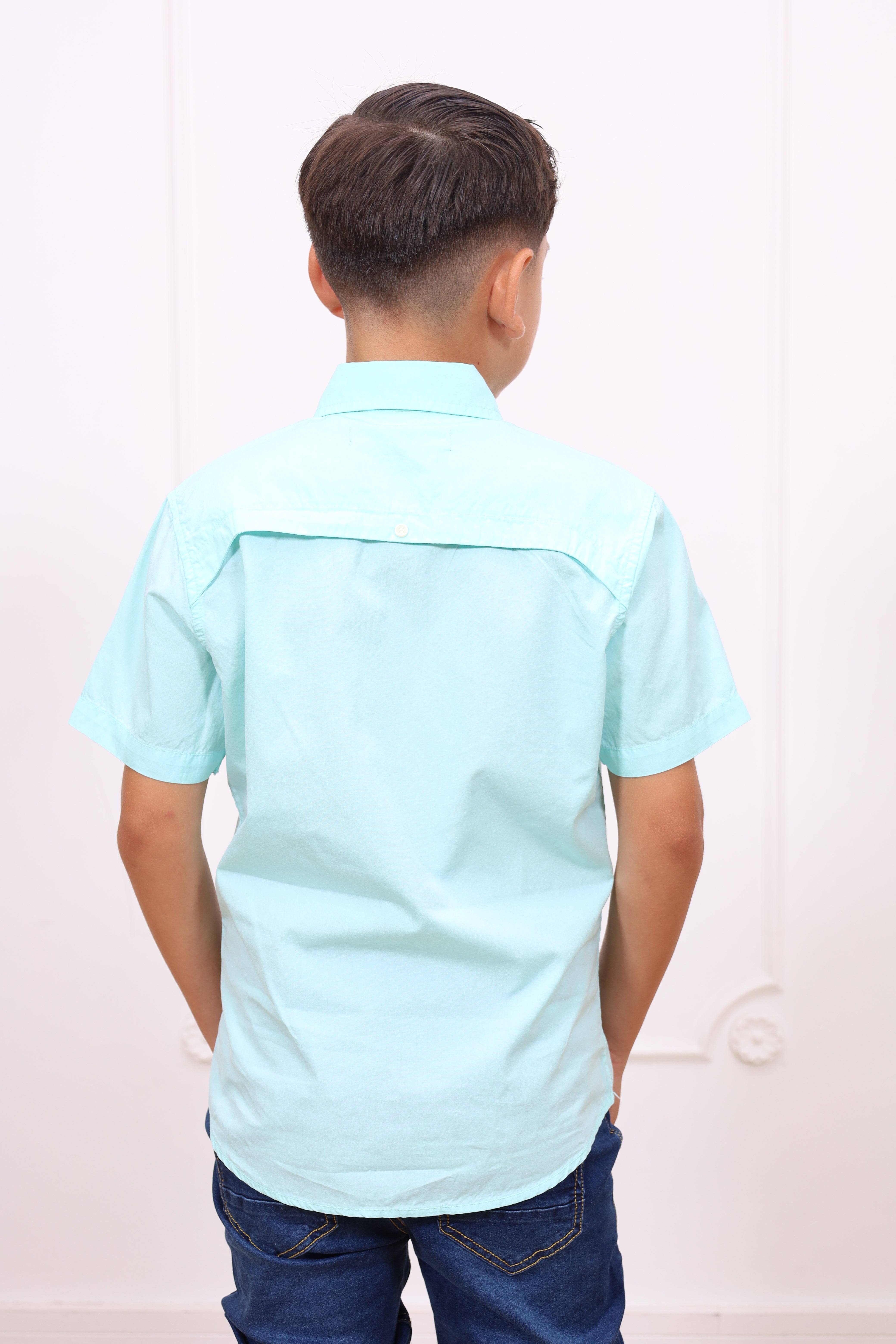 Camisa drill Aldo manga corta Slim