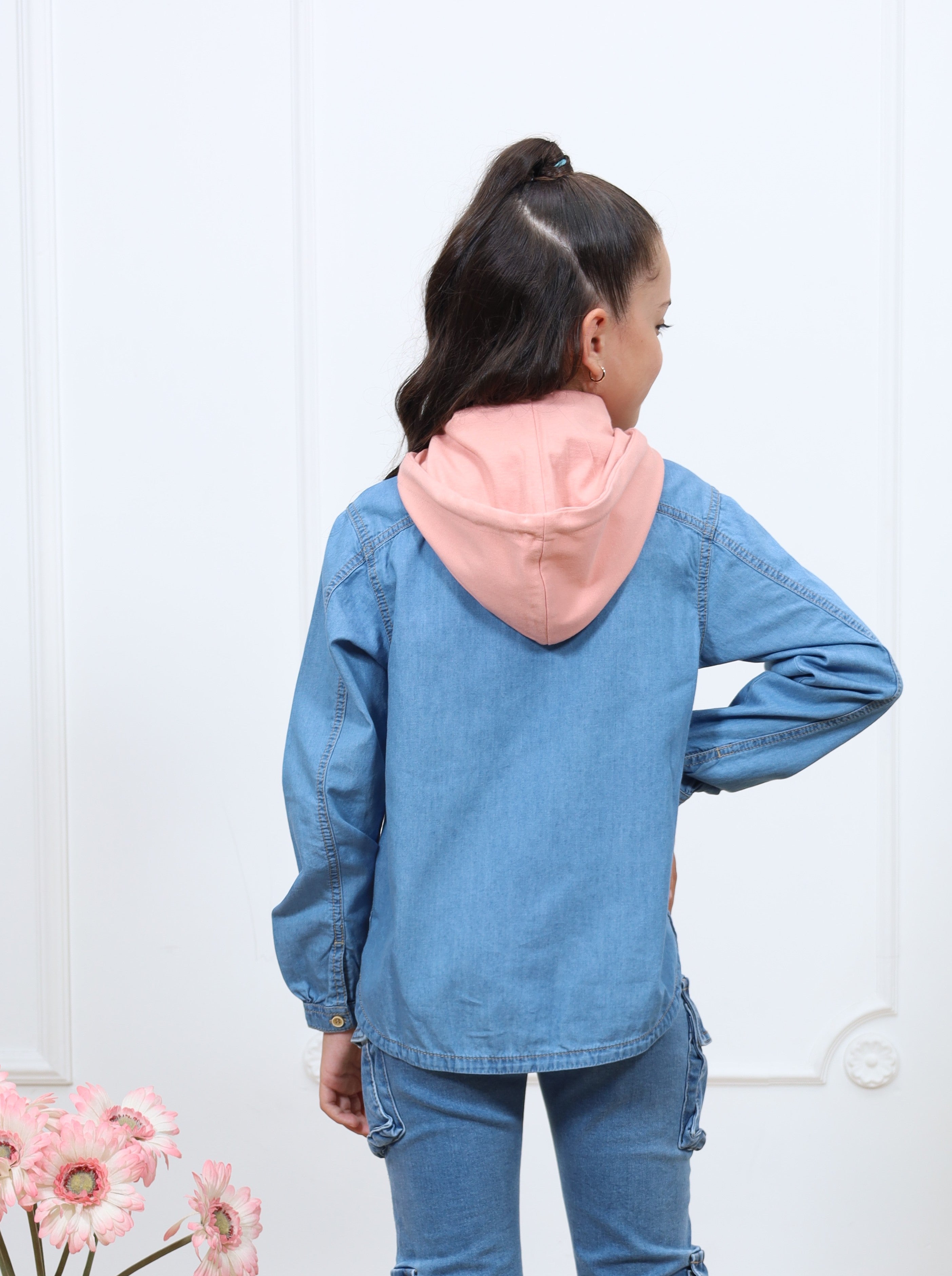 Blusa denim Celine manga larga