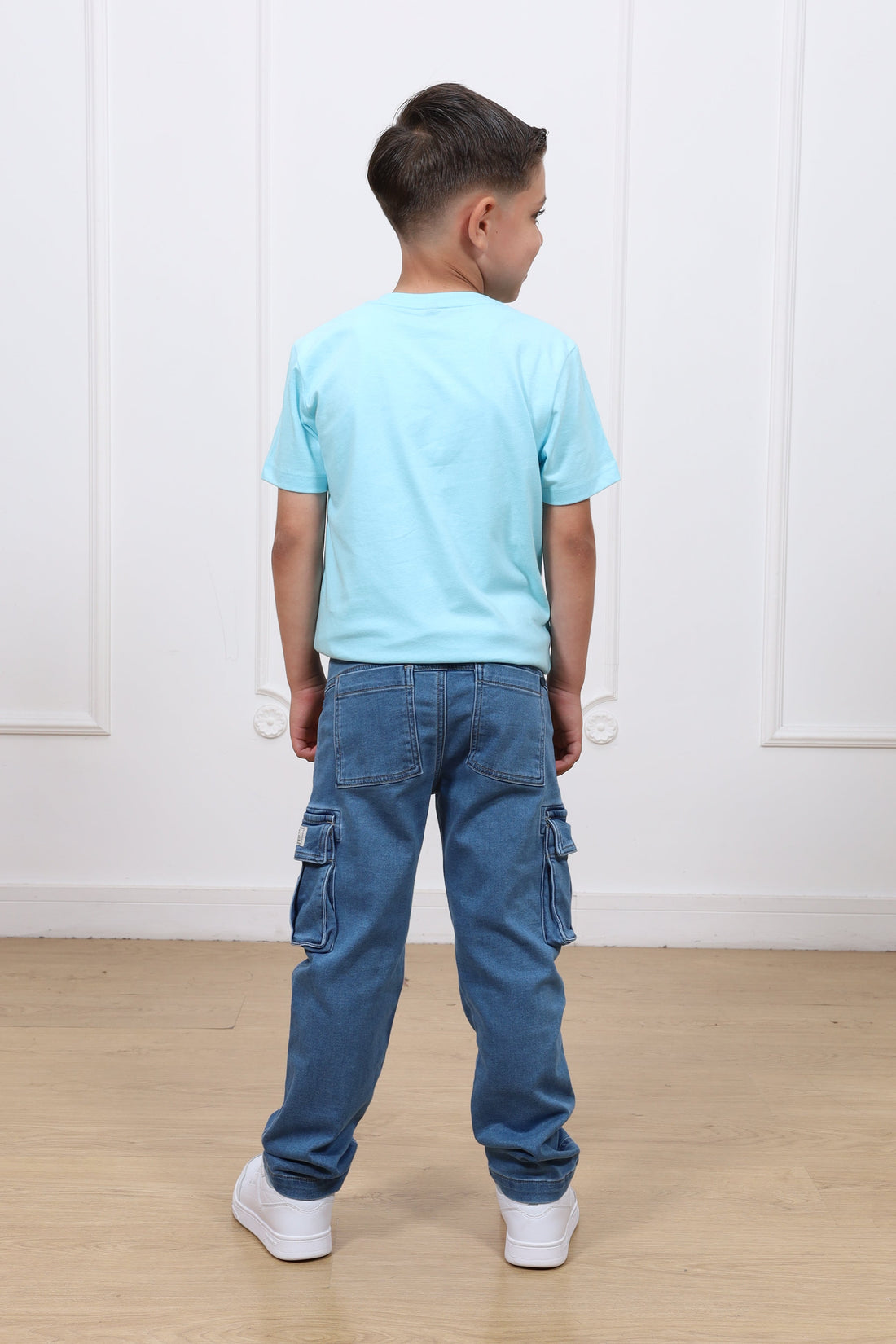 Pantalon jogger denim cargo Gorit