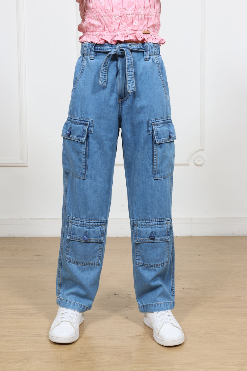 Pantalon denim recto Elsa