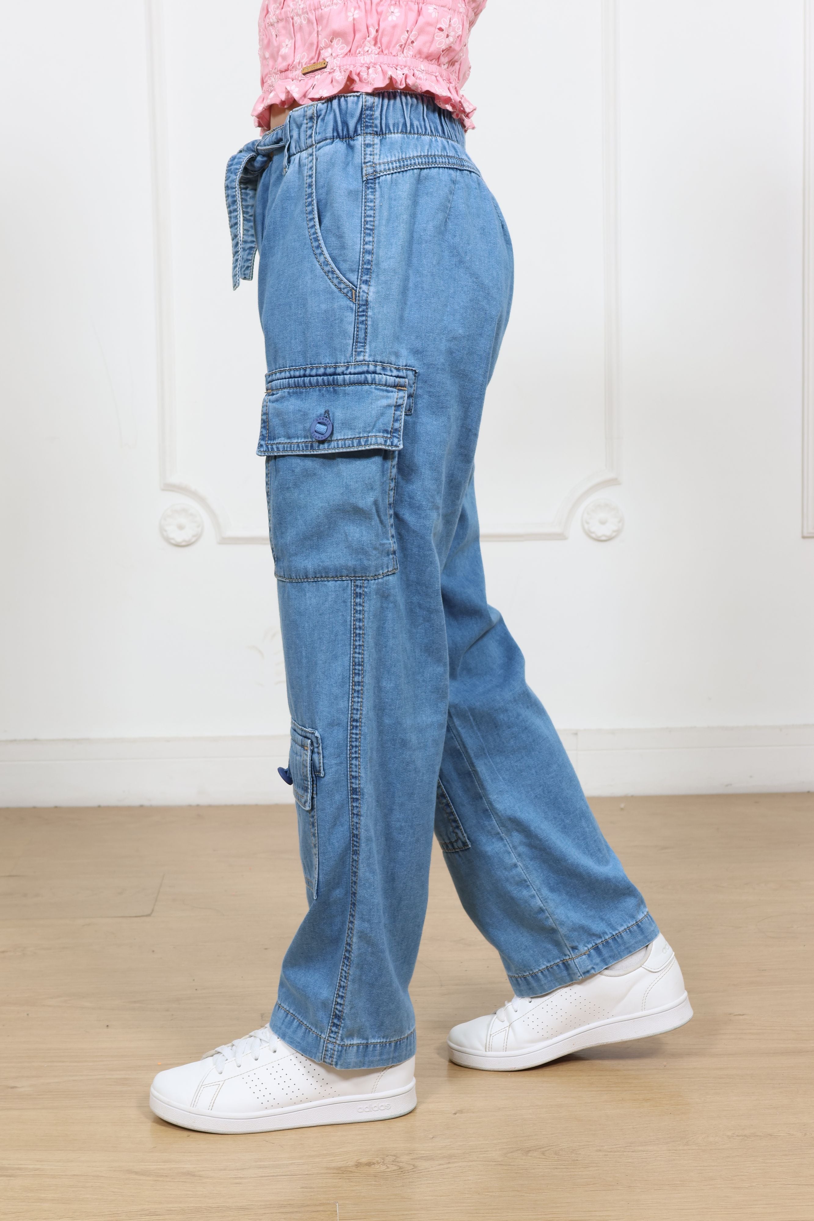 Pantalon denim recto Elsa