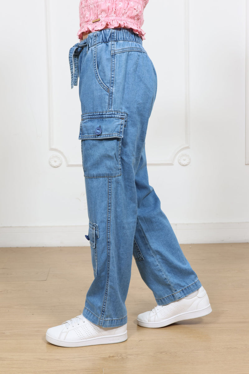 Pantalon denim recto Elsa