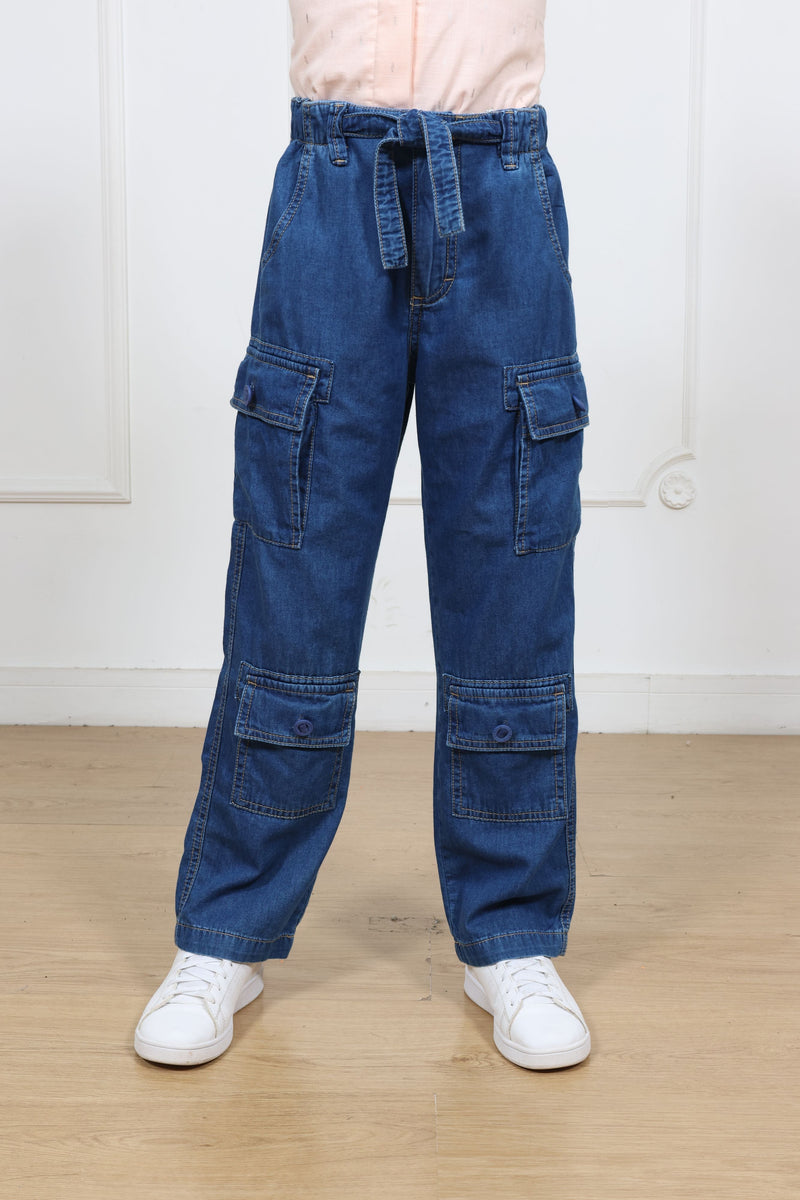 Pantalon denim recto Elsa