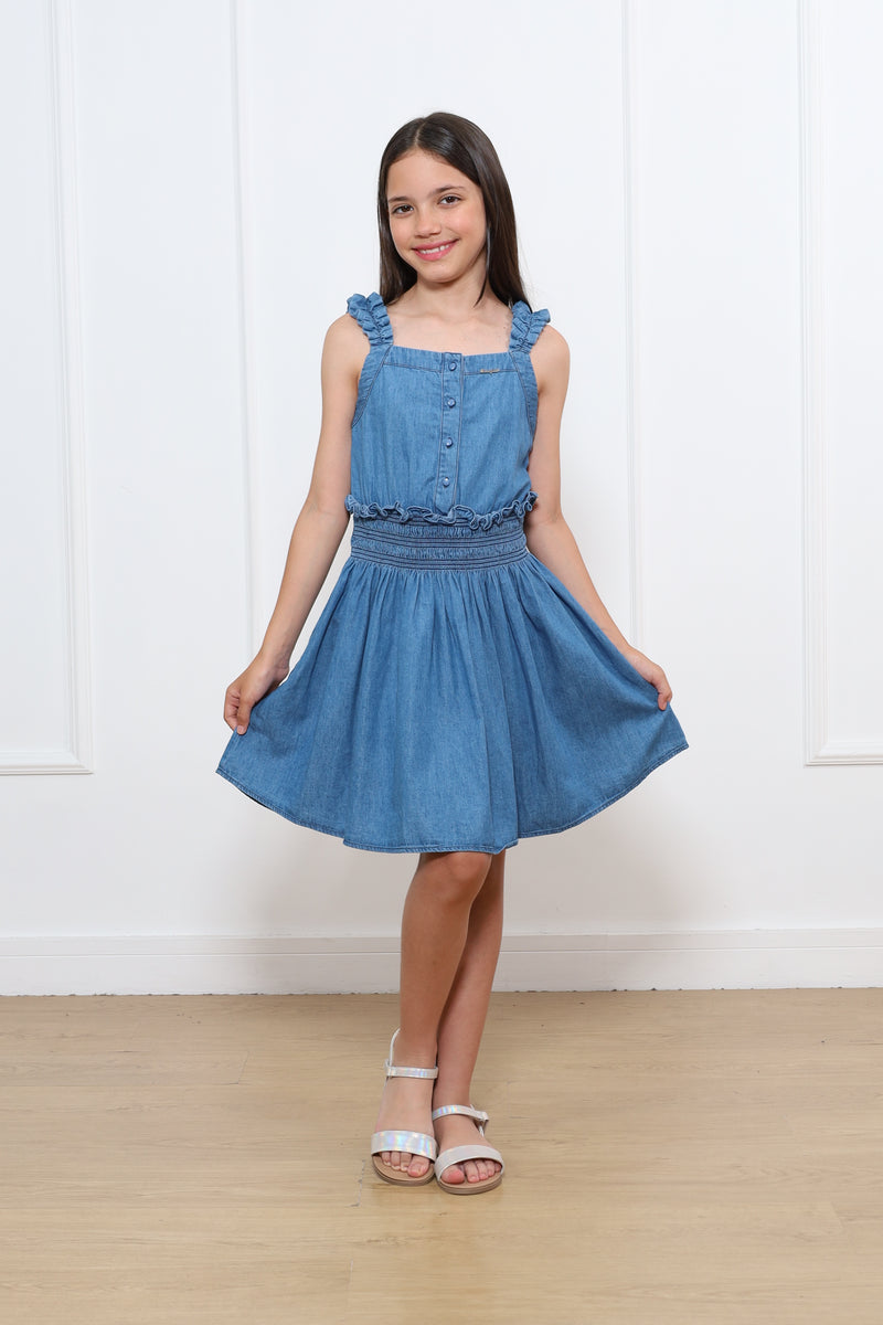 Vestido Con Tirantes Lucia Denim