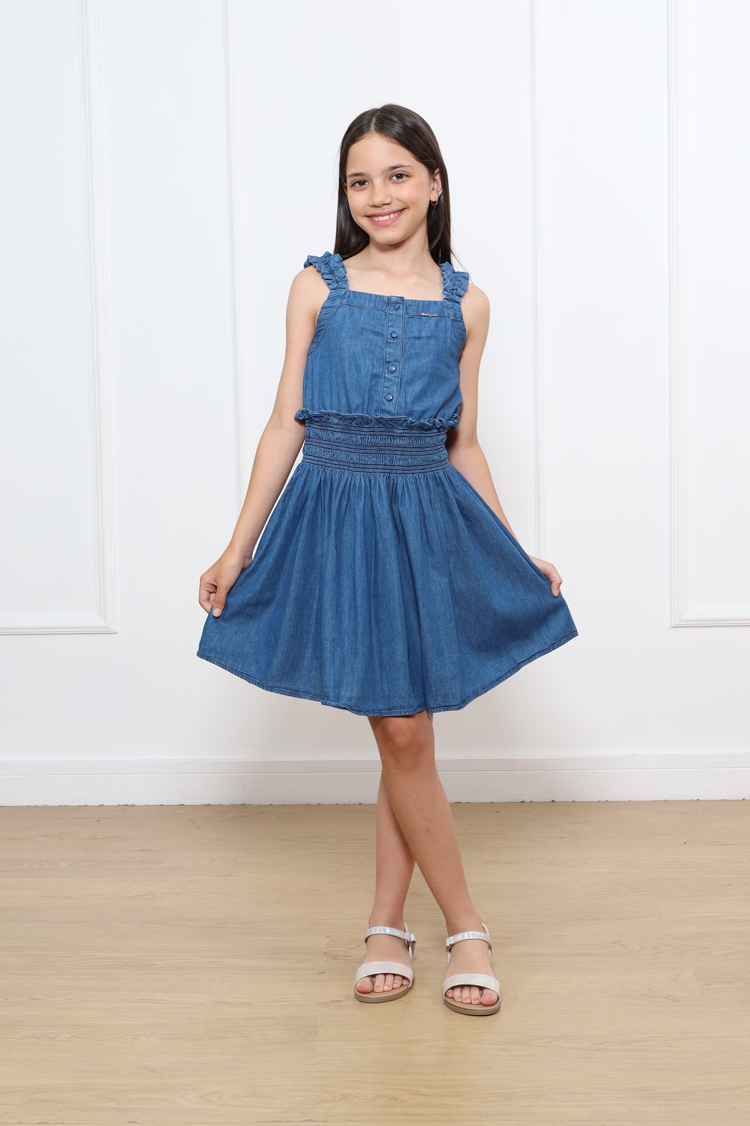 Vestido Con Tirantes Lucia Denim