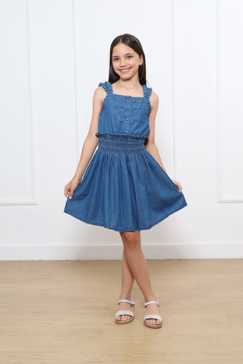 Vestido Con Tirantes Lucia Denim