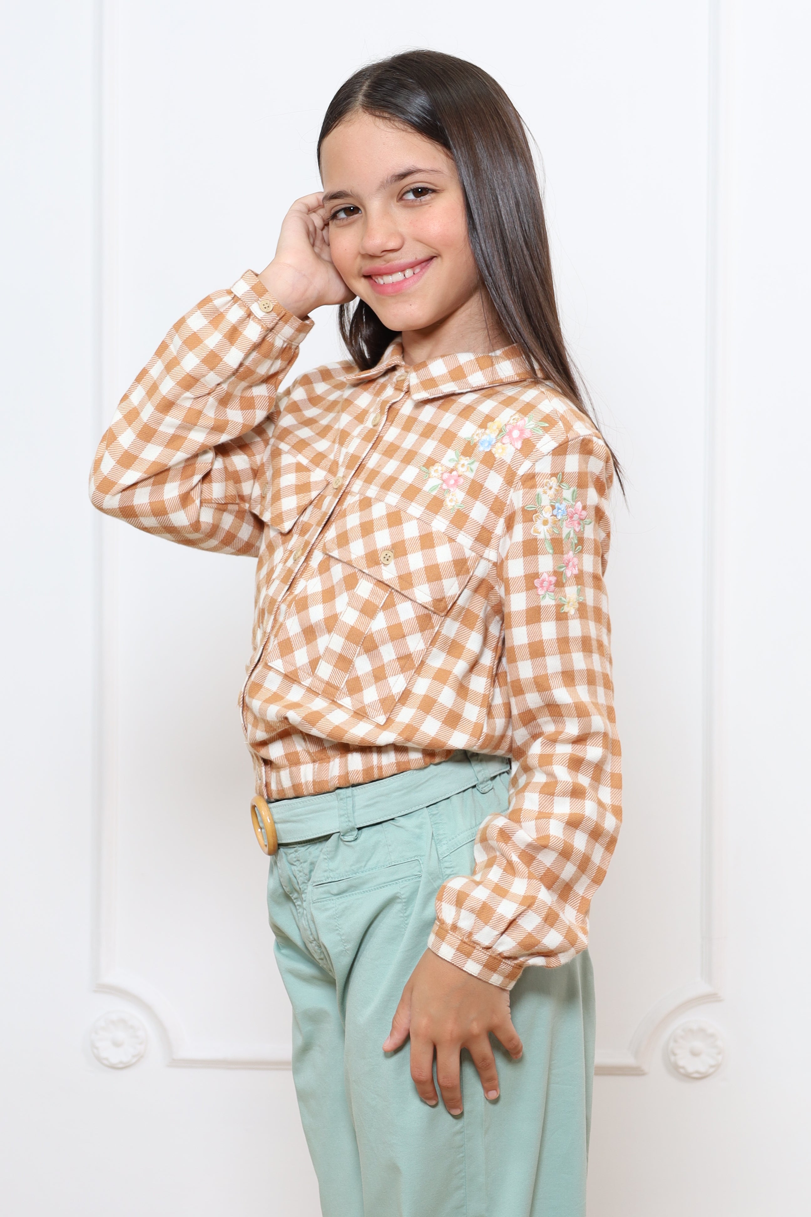 Blusa Manga Larga  Mirella Villela Estampada