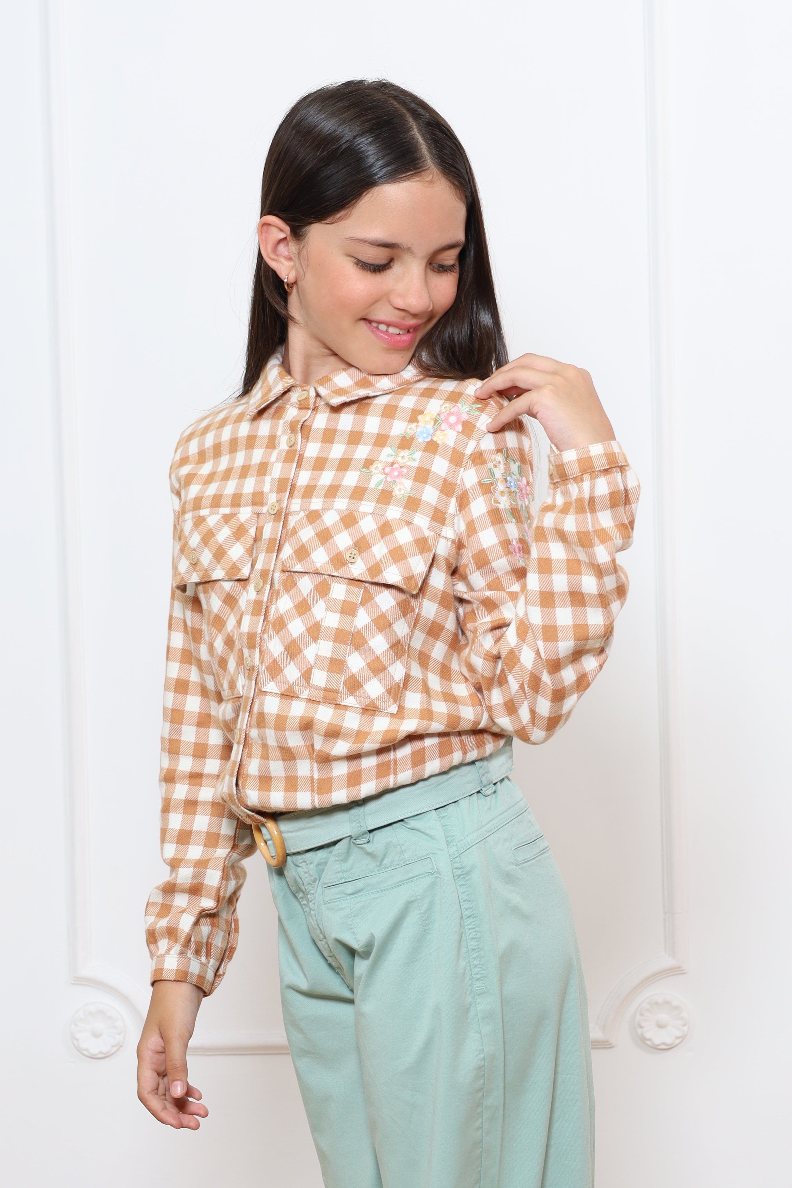 Blusa Manga Larga  Mirella Villela Estampada