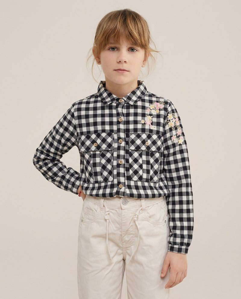 Blusa Manga Larga  Mirella Villela Estampada