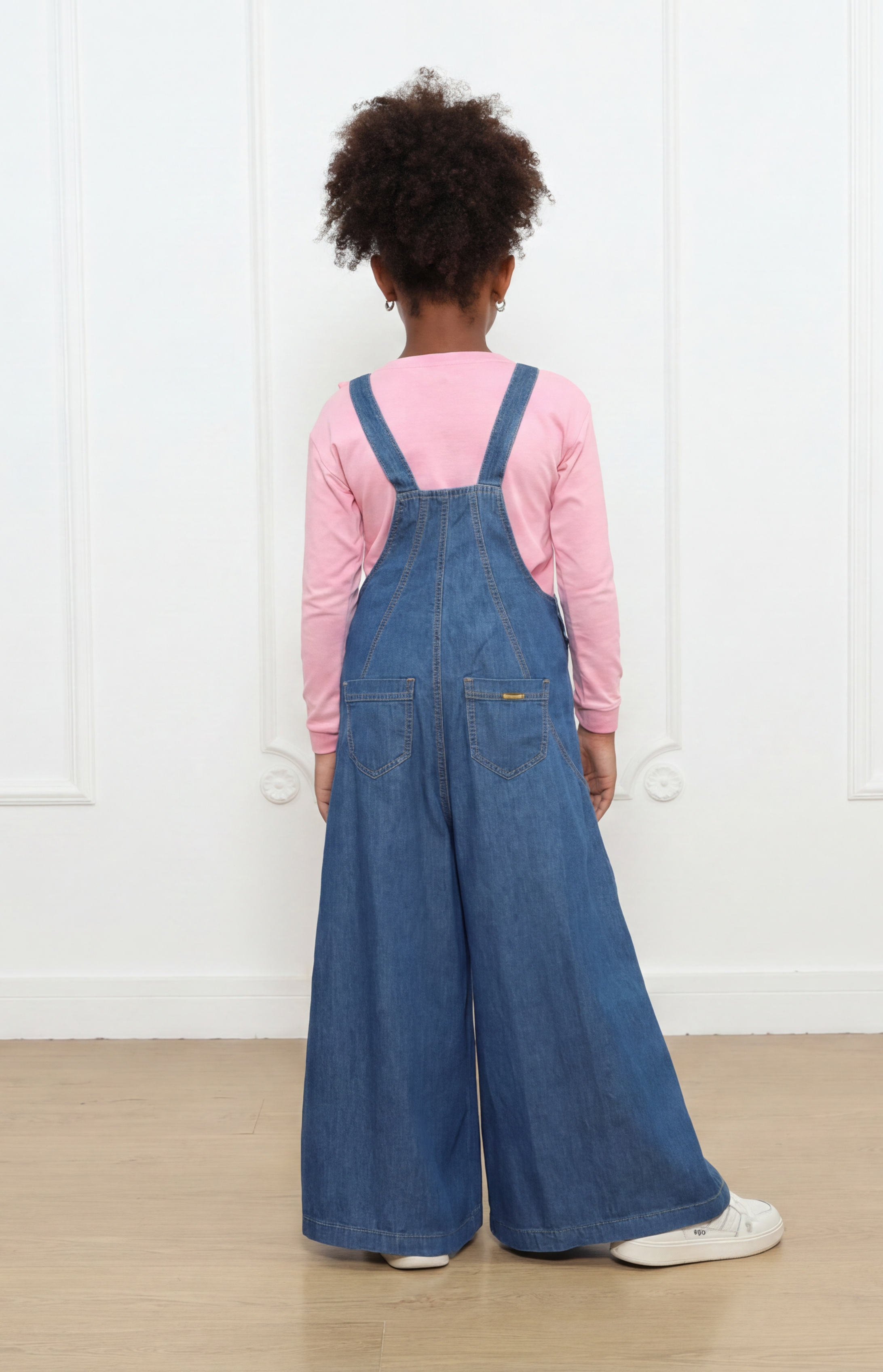 Overol Pantalón Valeria Super Palazo en Denim
