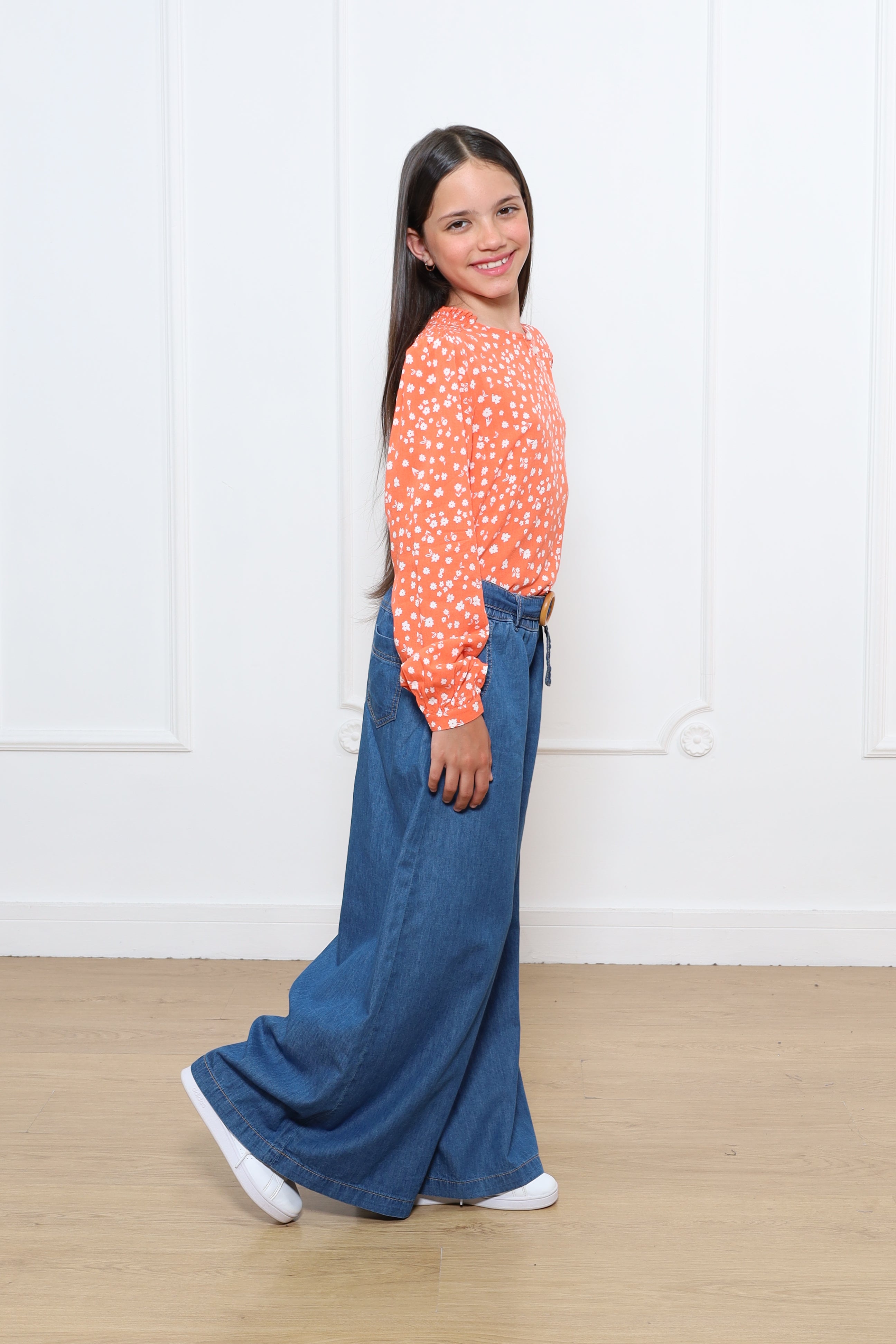 Pantalon Marina Super Palazo Denim