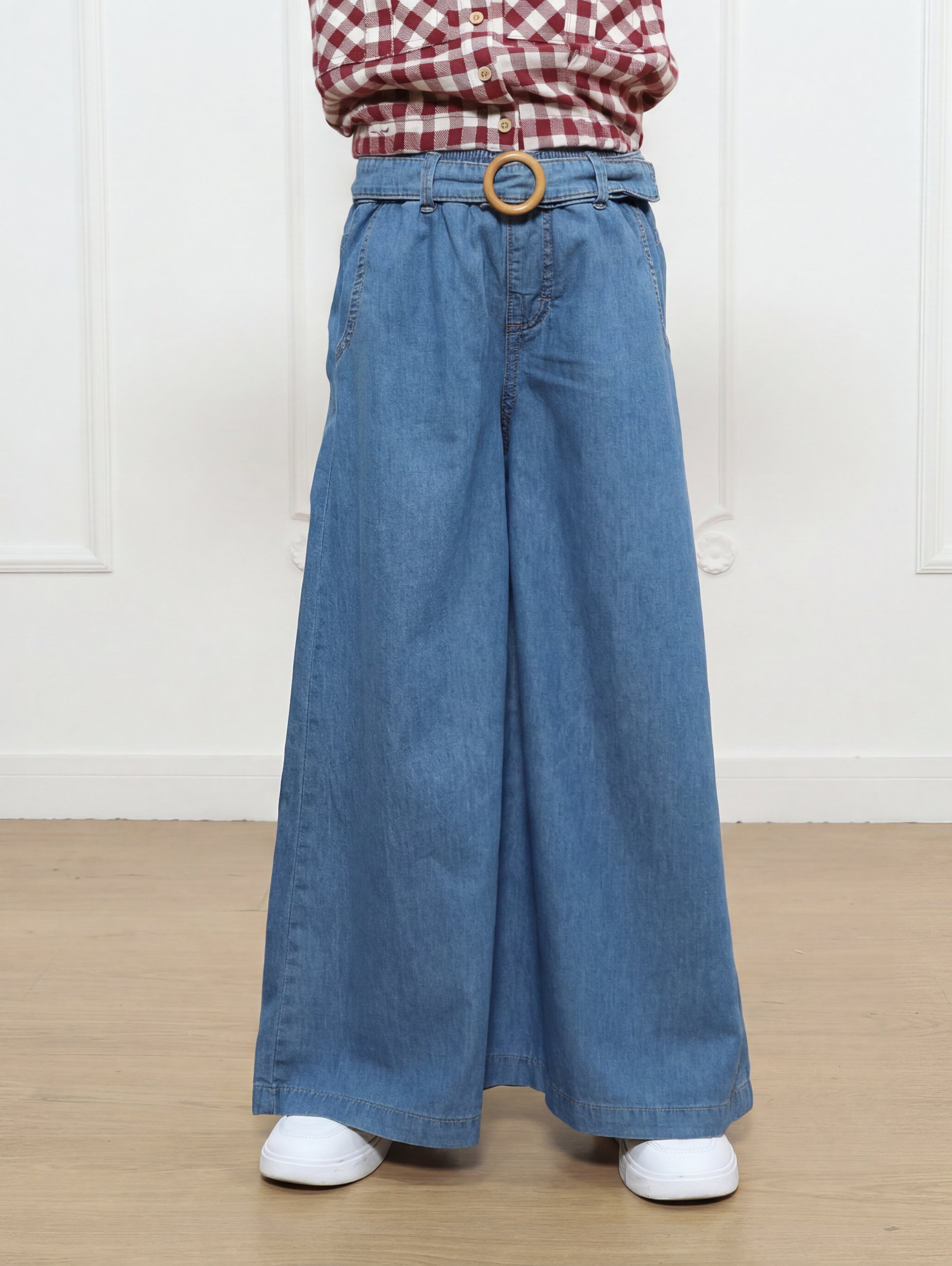 Pantalon Marina Super Palazo Denim