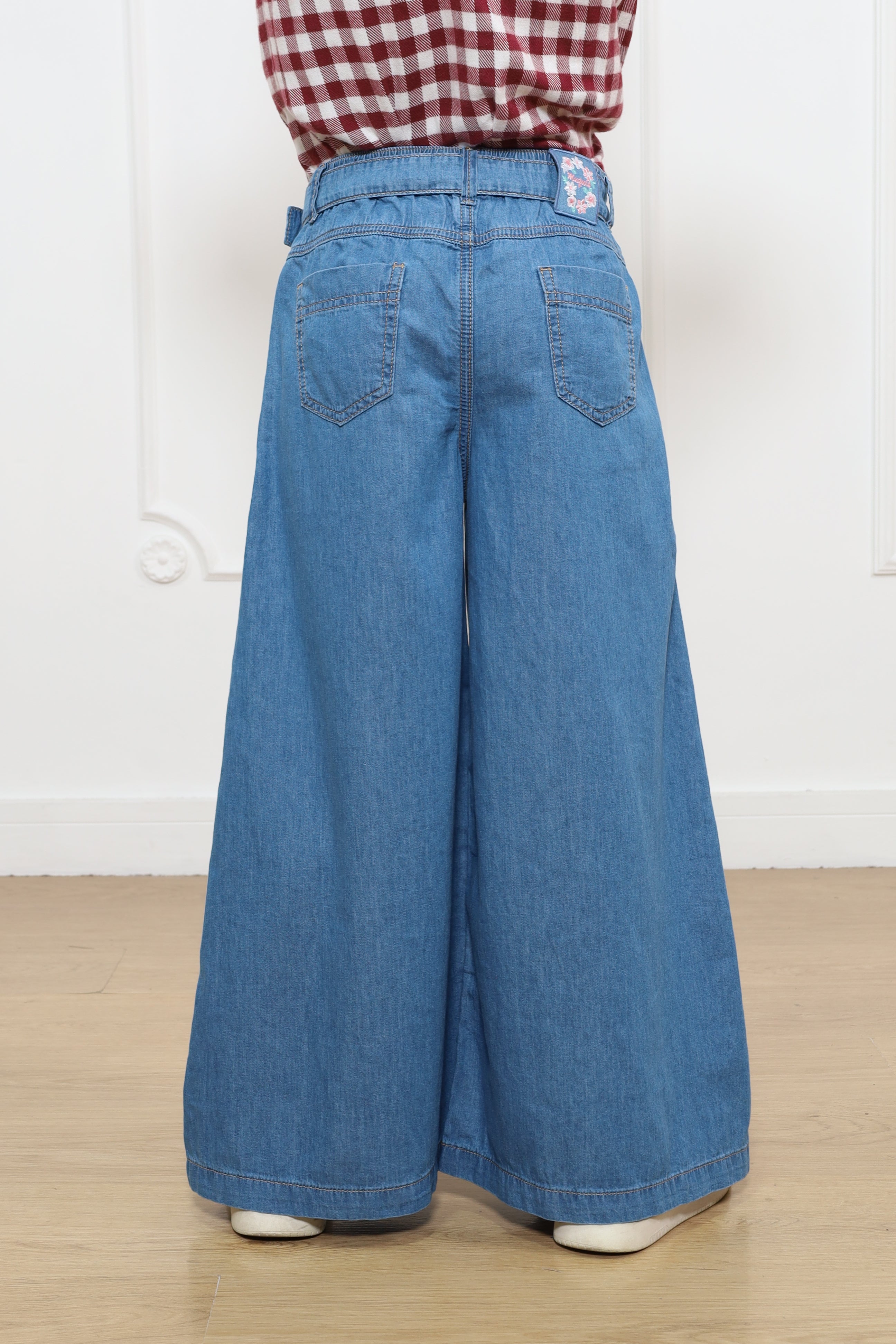 Pantalon Marina Super Palazo Denim