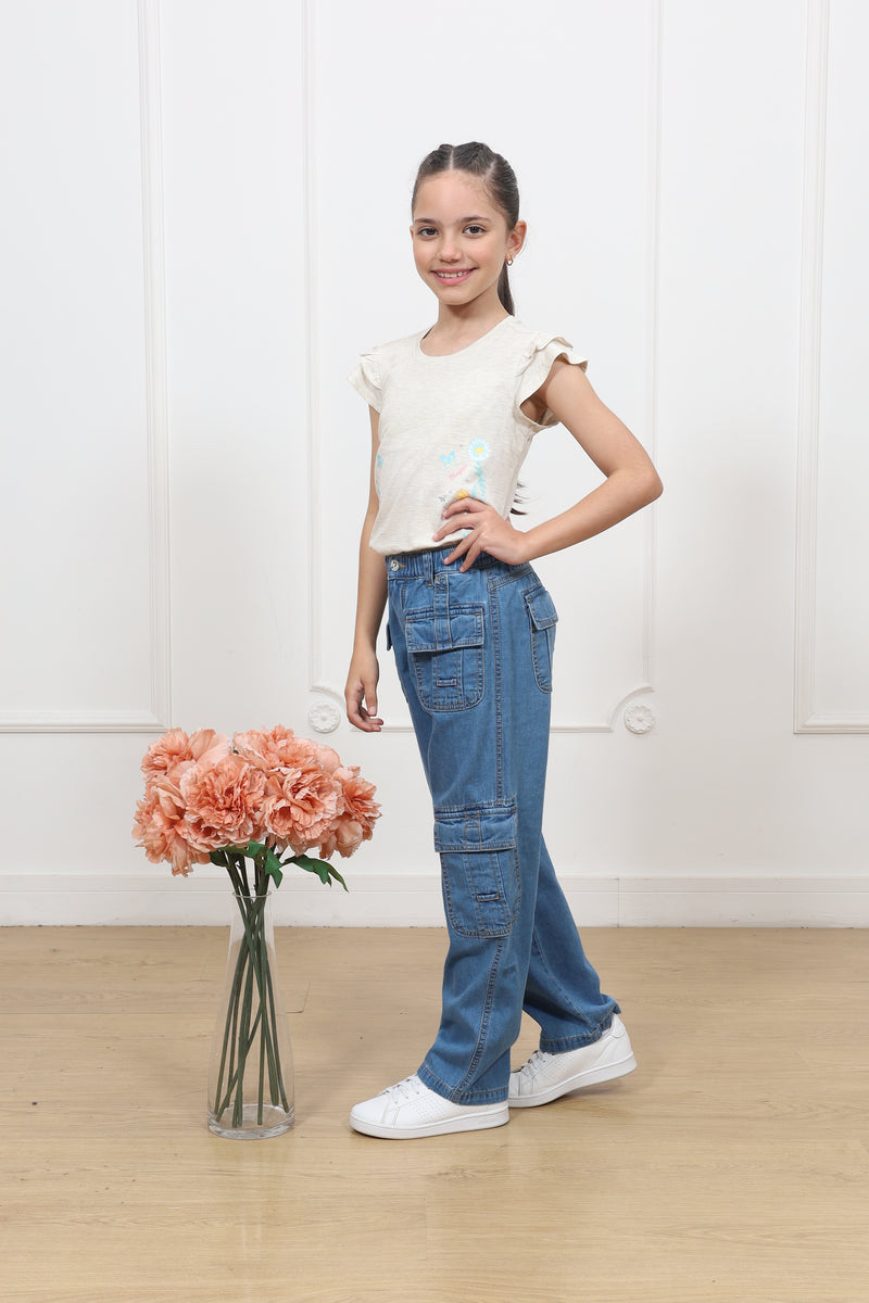 Pantalon Jery  Recto  Cargo Denim
