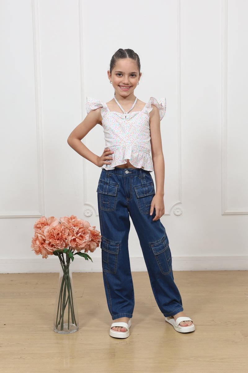 Pantalon Jery  Recto Cargo Denim