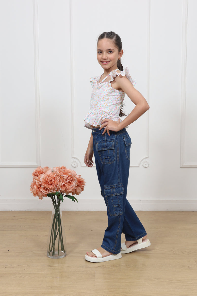 Pantalon Jery  Recto Cargo Denim