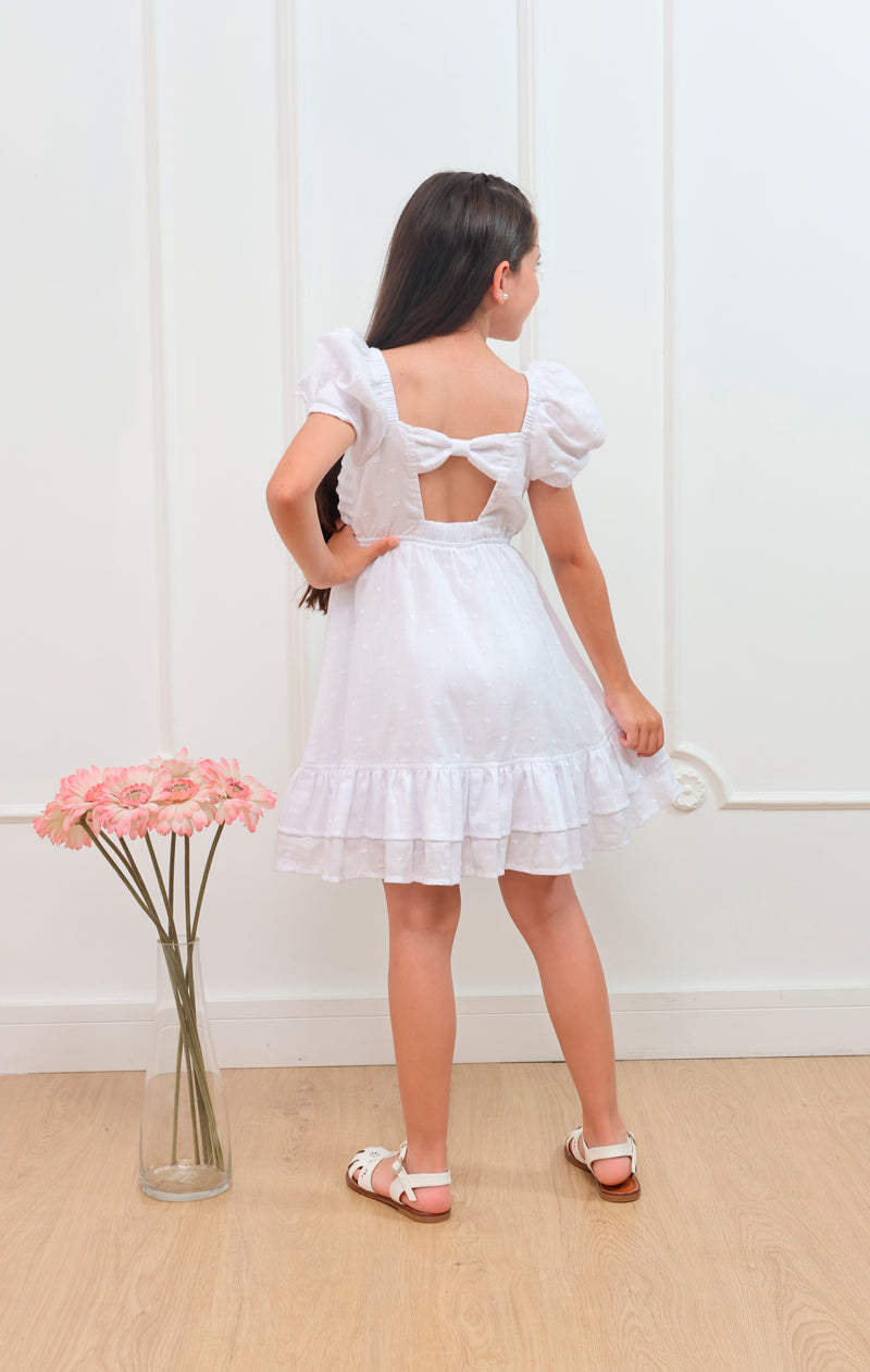 Vestido Manga Corta Pinina