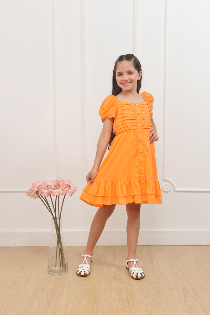 Vestido Manga Corta Pinina