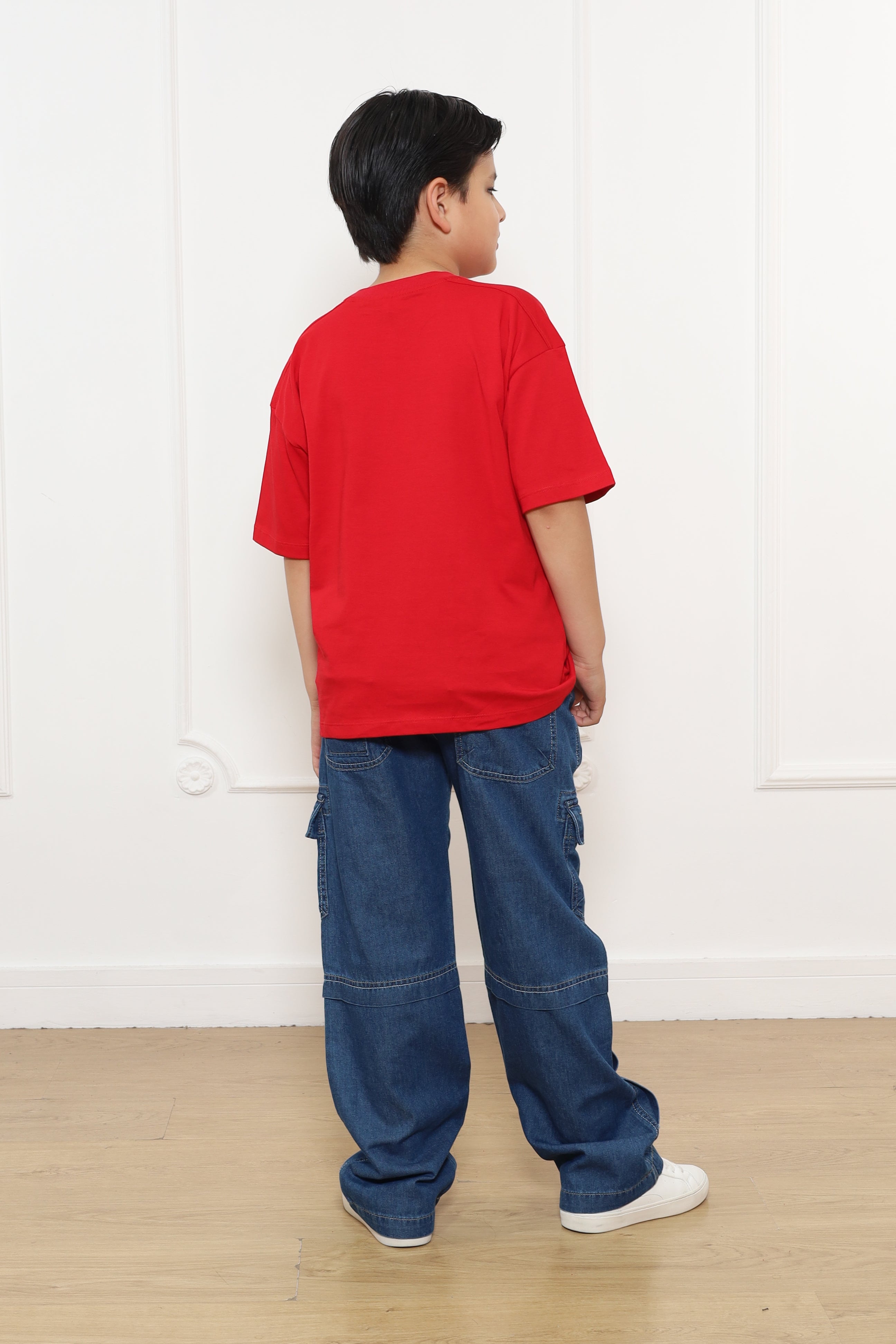 Pantalon Royer Entalle Baggy En Denim Rigido