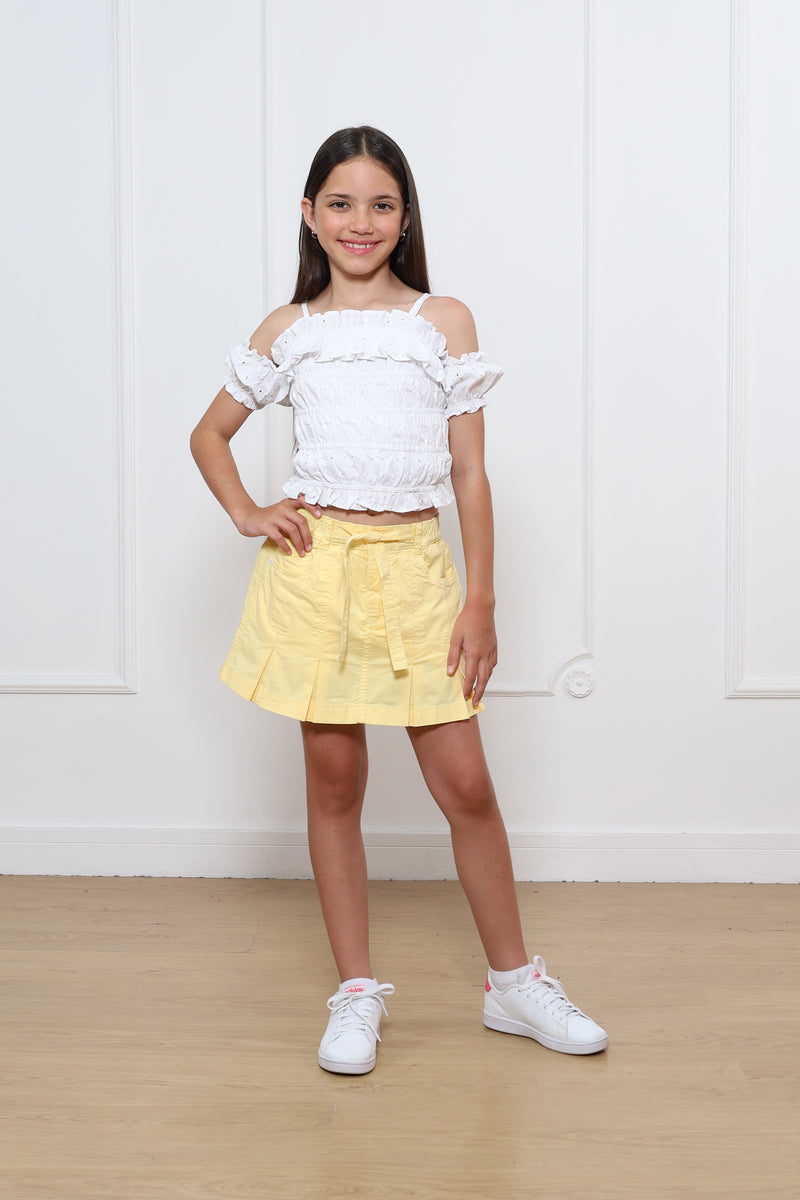 Falda Short Geraldine Drill
