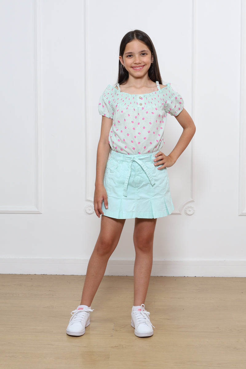 Falda Short Geraldine Drill