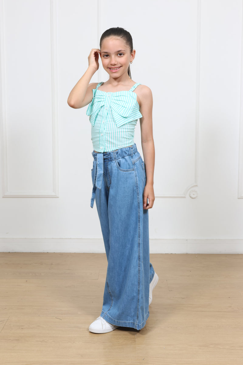 Pantalon Super Palazo Denim Yisa
