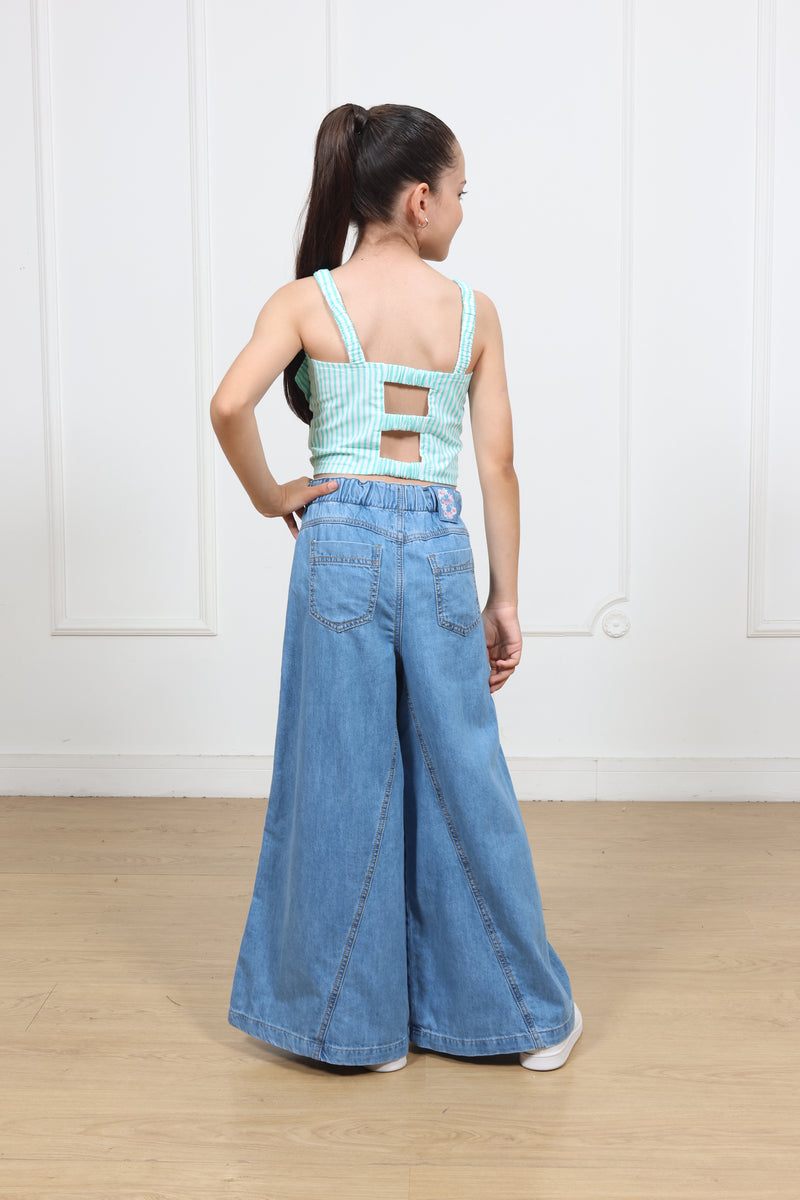 Pantalon Super Palazo Denim Yisa