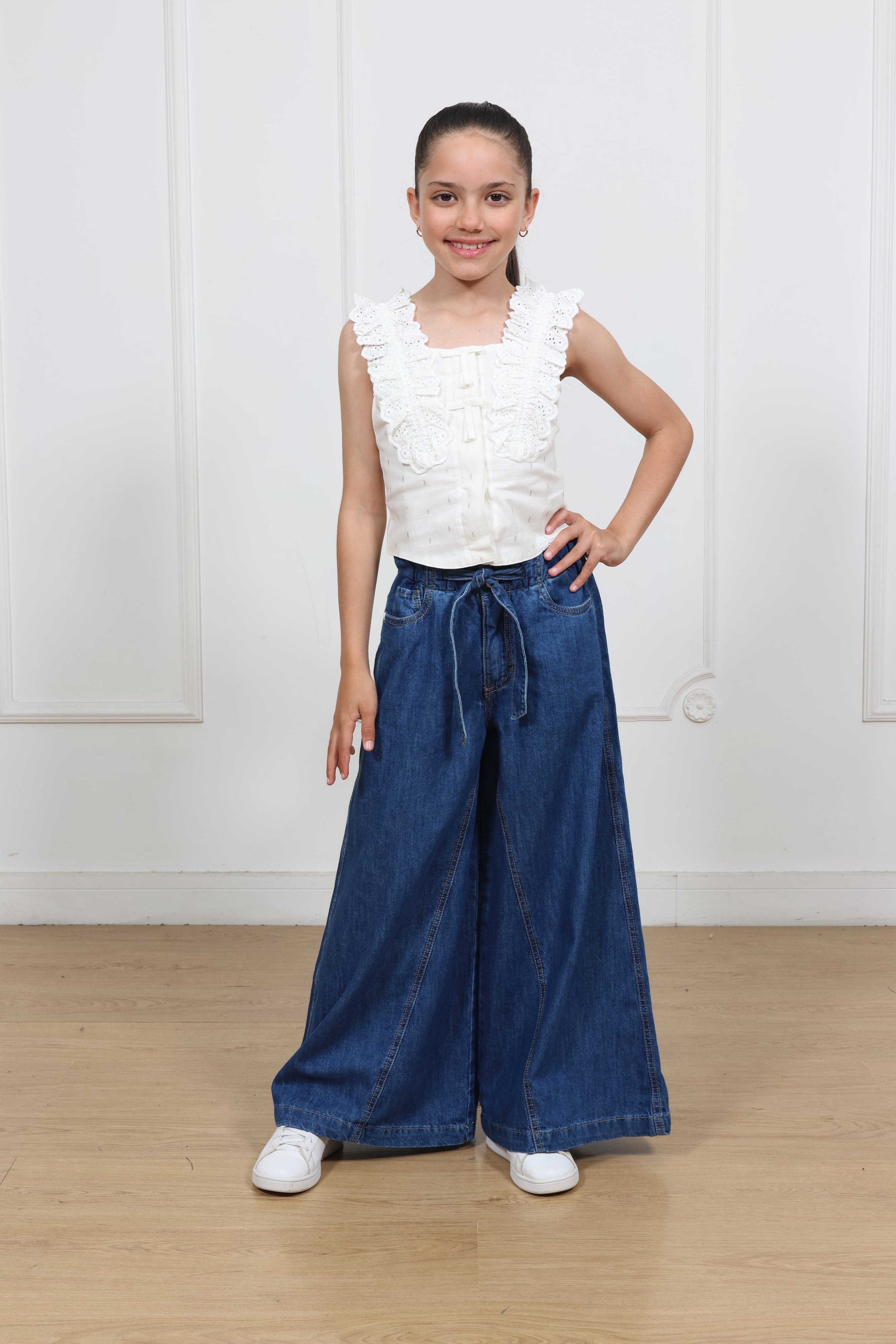Pantalon Super Palazo Denim Yisa